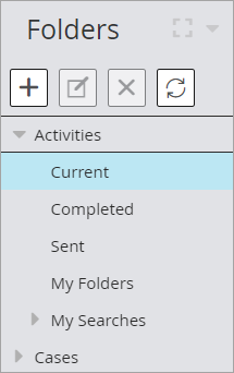 the folder tree