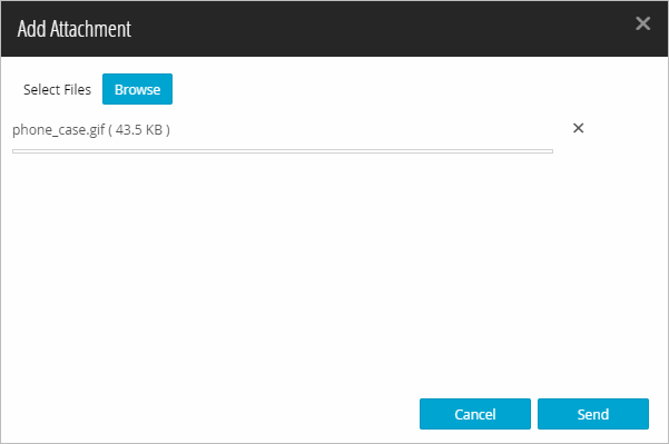 add an attachment to the chat