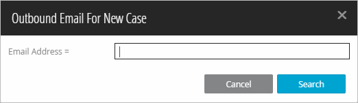 outbound email for the new case